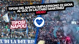 Napoli: Lautaro Martinez segna e al Maradona i tifosi esultano