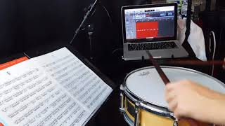 Mitchell Peters Intermediate Snare Drum Studies Etude 7 112bpm