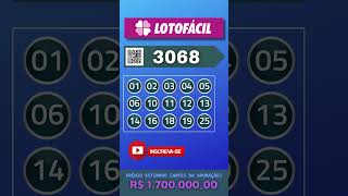 RESULTADO LOTOFACIL 3068 - 02/04/2024 -  #resultadolotofácil #lotofacilresultadohoje #lotofacil