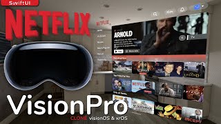 Vision Pro Клон Netflix - SwiftUI - visionOS - xrOS