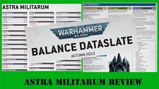 How did Astra Militarum fare from the balance dataslate? | Warhammer 40,000 | 10th edition