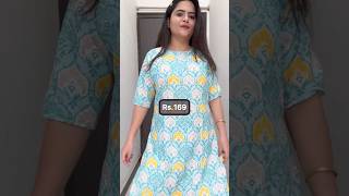 Meesho affordable kurti in just Rs.169 / #shorts #youtubeshorts