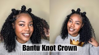 Bantu Knot Crown Tutorial