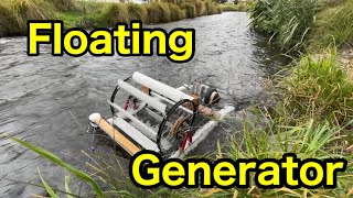 River powered electric generator v3