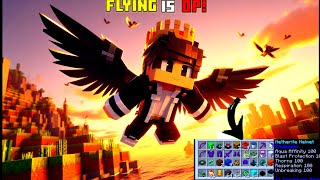 Minecraft But FLYING Is Op....!