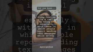 Turns out, sleep texting is a real thing - especially for teens! 😴👻