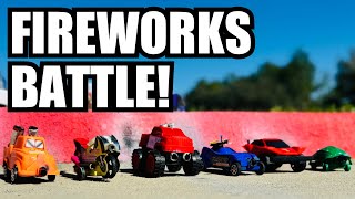 Racing Novelty Fireworks: Which One Travels the Furthest?