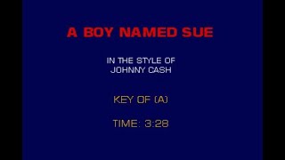 Johnny Cash A Boy Named Sue karaoke songs karaoke lyrics