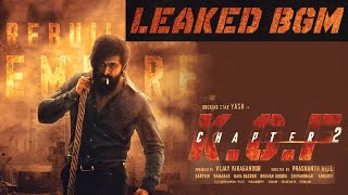 KGF 2 || LEAKED BGM || Yash Raj