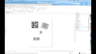 Vector editable barcodes in CorelDraw