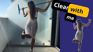 [4K USA Housewife] Windows cleaning Haul Brunette| See Through Try On