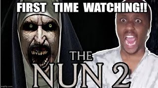 Watching * THE NUN 2 * At 3am In A Dark Room 😂😂 | The Nun II REACTION |