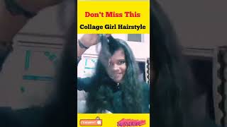 Effortless Hairstyle For Collage #shorts #hairstyle #viral