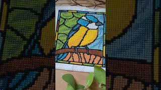 Cross stitch stain glass window design. #crossstitch #crossstitchpattern