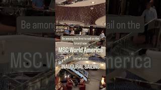 Be Apart of the debut of the MSC America #msccruises #cruiseship #mscworldamerica