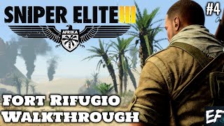 Sniper Elite III: Afrika Campaign Walkthrough #4 - Fort Rifugio (Being Back Covering Fire Missions)