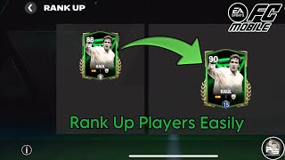 How To Rank Up Your Players Easily In FC Mobile!