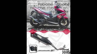 Knalpot ROB1 Spek Malaysia Ngebass Adem Yamaha Aerox 155 Lexi