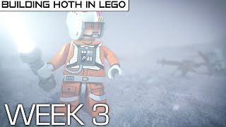 Building Hoth in LEGO - Week 3: Crashed Snowspeeder (Zero Budget Building)