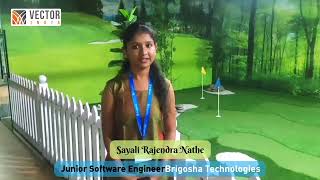 Alumnus Testimonial from Ms. Sayali Rajendra Nathe | Vector India