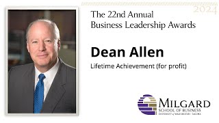 Dean Allen - 2024 Lifetime Achievement Award (for profit)