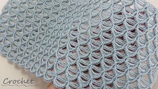 Рельефный фактурный УЗОР крючком ВЯЗАНИЕ для начинающих 💎SUPER EASY Pattern Crochet for beginners💎