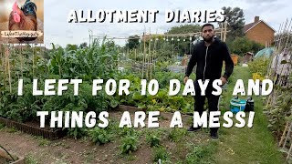 I Left For 10 Days And Things Are A Mess! | Allotment Garden Tour | Life@thehamids