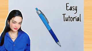 How to draw a pen easy | Pen easy draw | Easy drawing tutorial