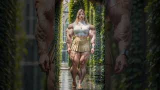 AI LookBook Muscle Girl | Girl Flexing Biceps | Female Biceps #fitness #ai #lookbook