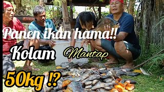 Ikan Sebesar bantal terangkat!! Jala 3 lapis jebol karena ikan ini!?