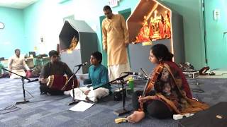 Carnatic vocal conert by Sidharth Kaushik at Sri Mahalakshmi Temple of Atlanta