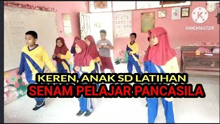 Keren, Anak SD latihan Senam Pelajar Pancasila @rezkysaputraa89