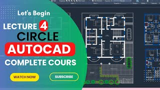 Circle Command Uses | Lecture 4 | AutoCAD Zero to Advance Level Course