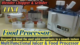 4 in 1 One Juicer Blender Multifunctional Food Processor Meat Chopper, Grinder, Powerful Motor