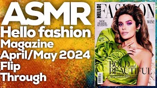 ASMR Hello fashion magazine April 2024/ May 2024 flip through, StevenAntonyASMR