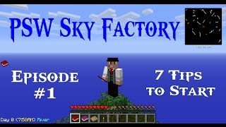 Minecraft Sky Factory Ep #01 - 7 Tips to Start - Barrels, Crook, AFK Safety! (HD)