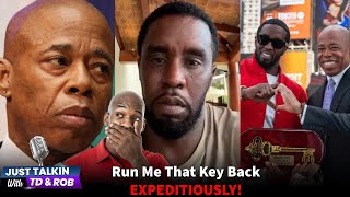 NYC Mayor Eric Adams May Take Back Diddy's Key To The City!