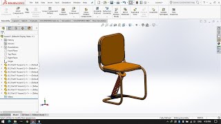 Design of Suspension Chair on in SolidWorks || SolidWorks 2016 || @CADCAECFD