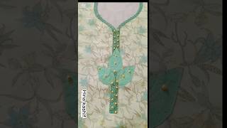 stylish neck design for beginners cutting & stitching neck design with lace with Hina Kashif #viral