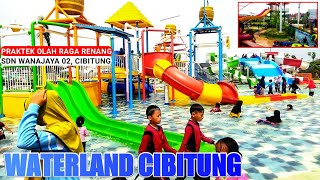 Praktek Olga Renang di Waterland Cibitung bersama Siswa/wi sdn Wanajaya 02 Cibitung