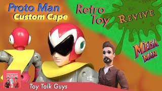 Toy Talk Guys: Retro Toy Revive  - Proto Man Custom Cape - Mega Man Figures