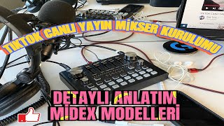 TİKTOK CANLI YAYIN SES KARTI MİKSER KURULUMU MİDEX VS9 SES KARTI KOLAY KURULUM #seskartı #mikser