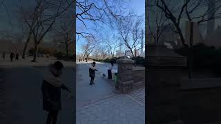 Walking around Central Park in Winter #centralpark #newyorkcity #winter