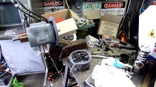 Sleipner 7Kw 24V DC Thruster Motor Rebuild and test