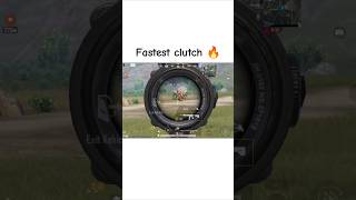 Fastest clutch 🔥 short #shorts #ytshort #pubgmobile #bgmi