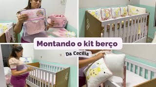 MONTANDO O KIT BERÇO DA CECÍLIA | 37 semanas, adiantei a mala #maternidade | achei que ela ia nascer