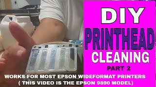 Epson 9890 Printhead Cleaning Part 2