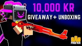 10,000 KR GIVEAWAY + 20K OPENING - krunker.io unboxing