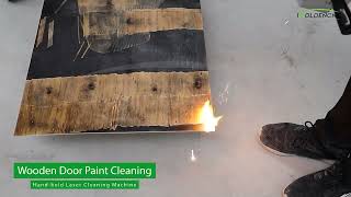 clean wood door paint