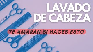 💦¡Cómo LAVAR el CABELLO como un profesional! - Ejercicios de lavado Peluquería - 007